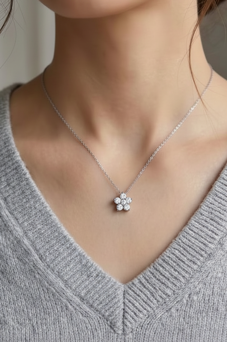 Aura Bloom Diamond Necklace