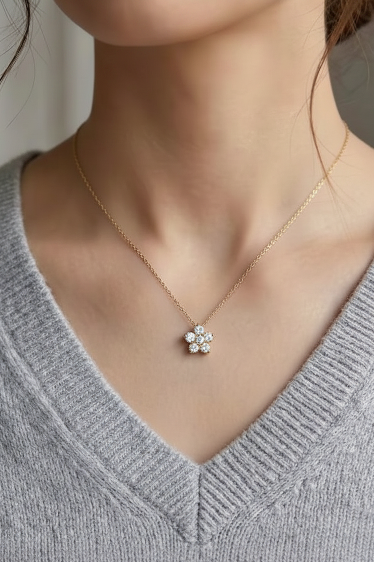Aura Bloom Diamond Necklace
