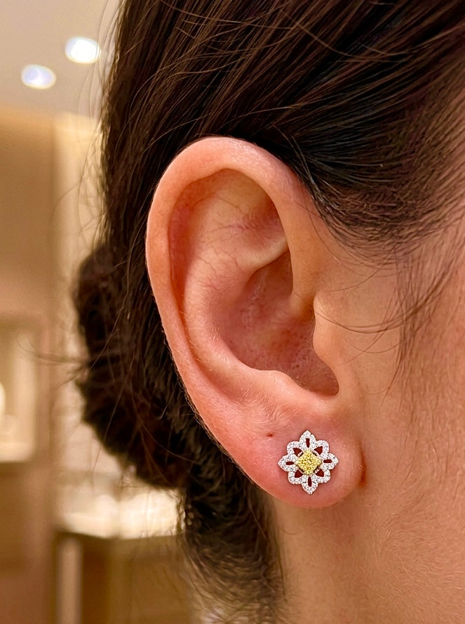 Tuscan Sun Totem Diamond Earrings