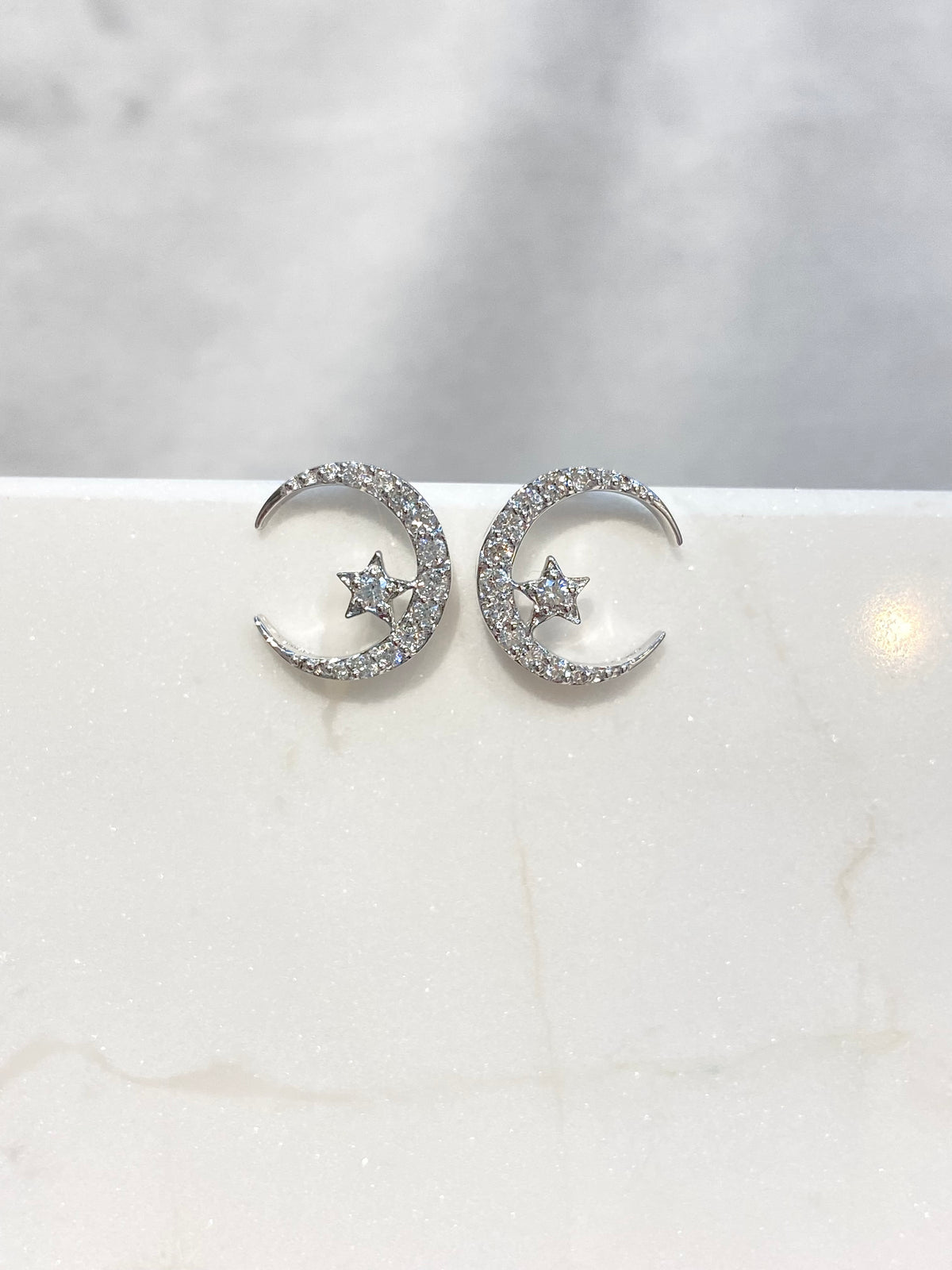 Celestial Moonlight Diamond Earrings