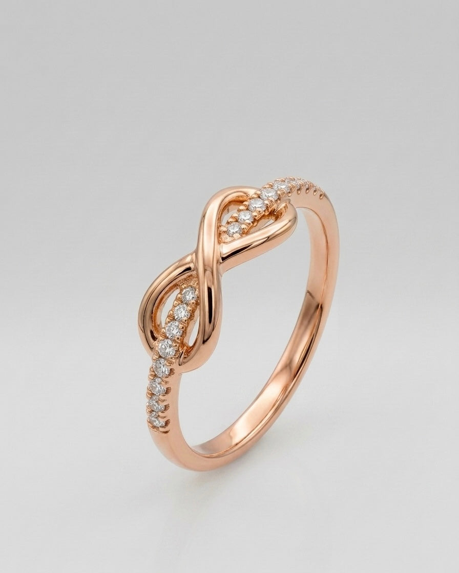 Love Enchanted Ribbon Diamond Ring
