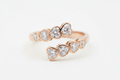 Love Enchanted Heart Shaped Diamond Bypass Ring