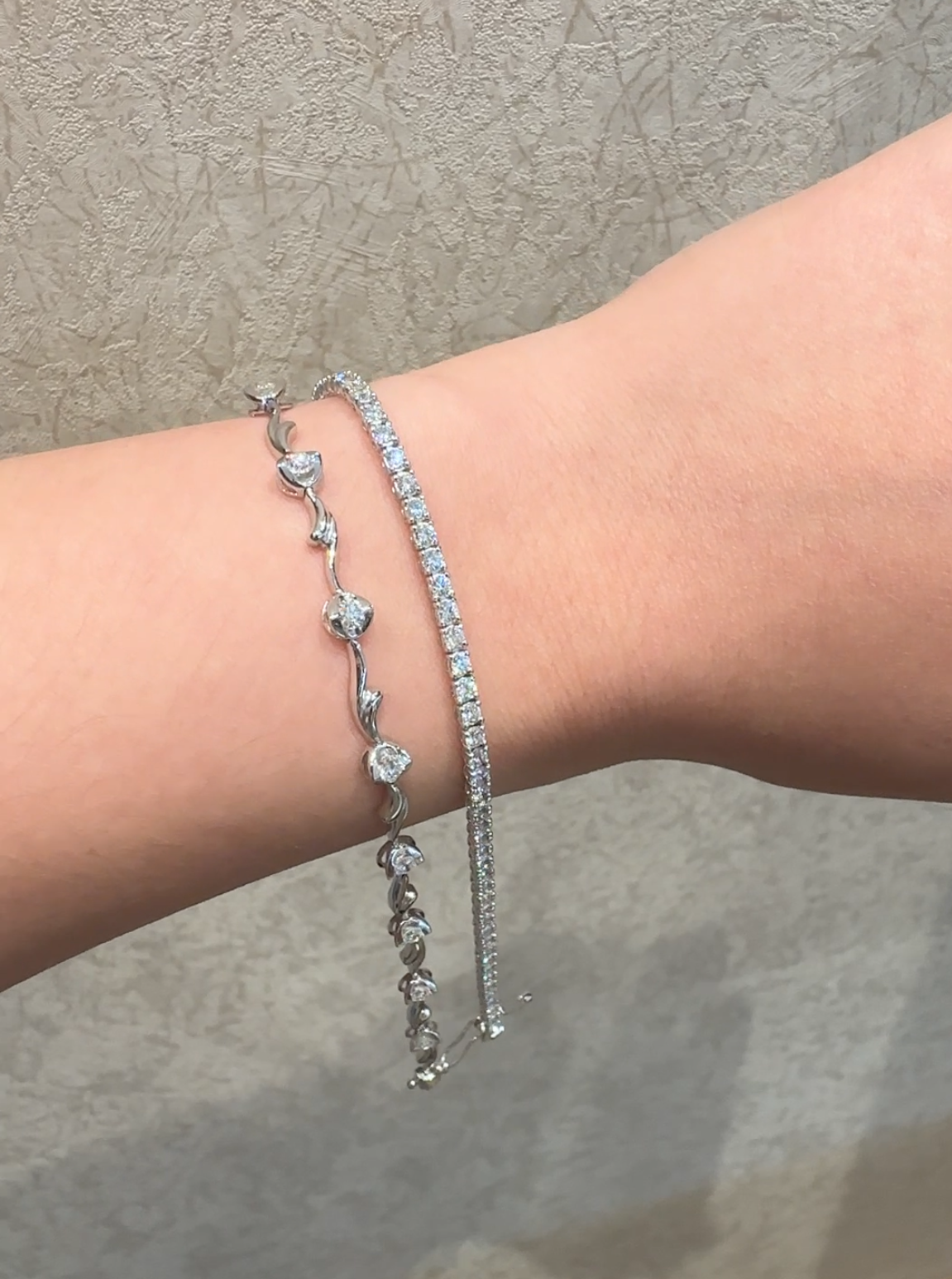 Gardenia Diamond Bracelet -Pink Mondial Rose