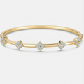 Fortuna Clover Diamond Bangle