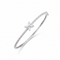 Gardenia Bufferfly Diamond Bangle