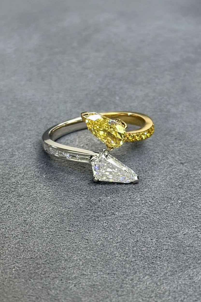 Twin Serpenti Diamond Ring