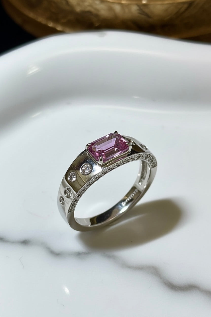 Celestial Purple Sapphire Ring