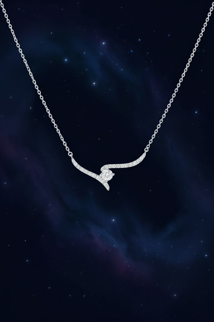 Celestial Guardian Star Diamond Necklace