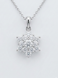 Icy Petal Diamond Necklace