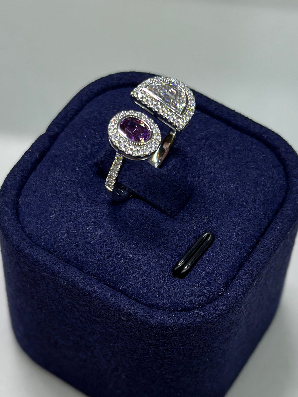OD Purple Sapphire and Diamond Ring