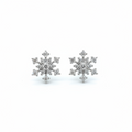 Icy Petal Diamond Earrings