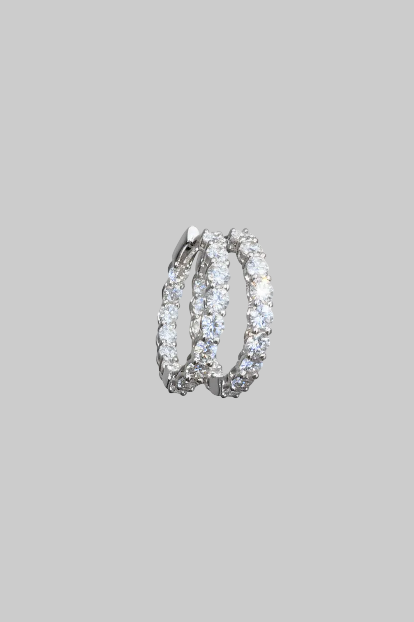 Eternelle Diamond Hoop Earrings