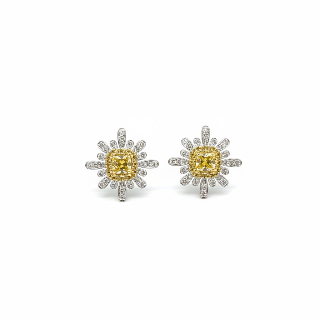 Tuscan Sun Yellow Diamond Earrings