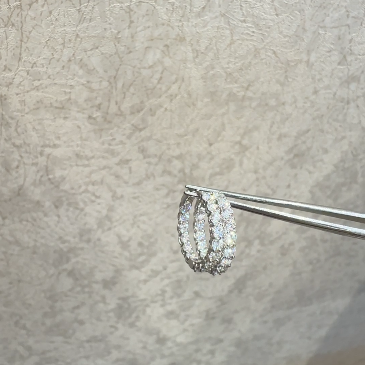 Eternelle Diamond Hoop Earrings