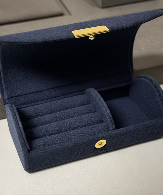 Royal Blue Velvet Jewelry Box