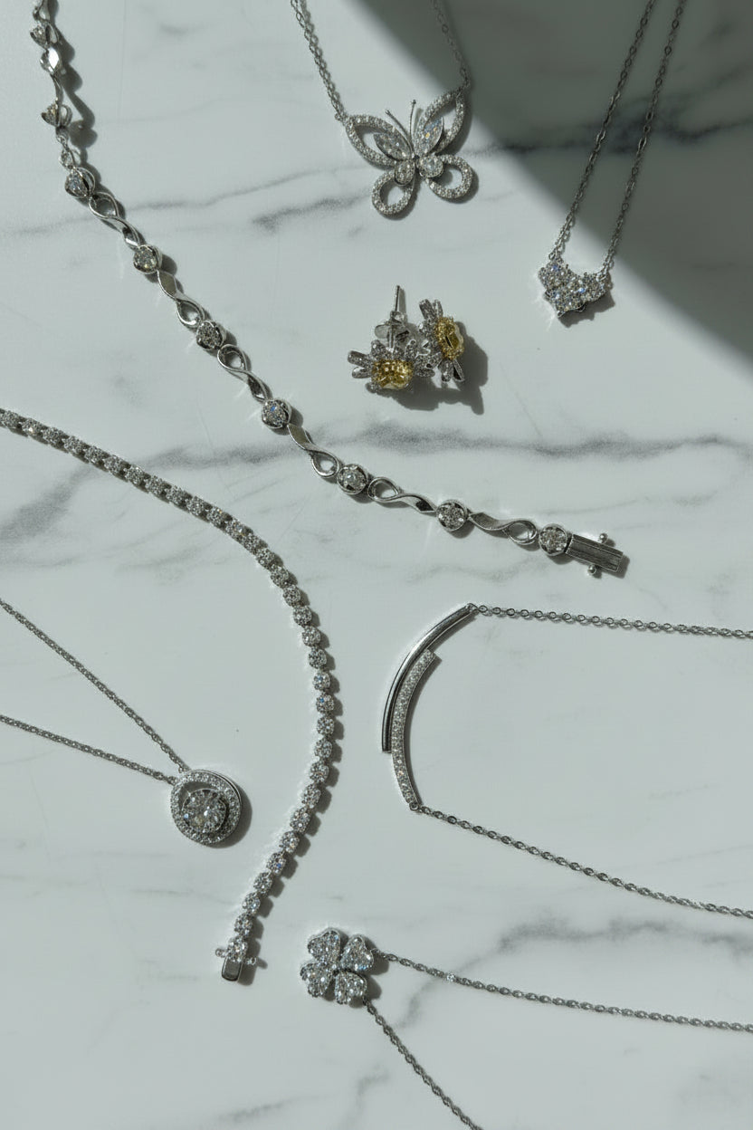 Fortuna Clover Diamond Necklace