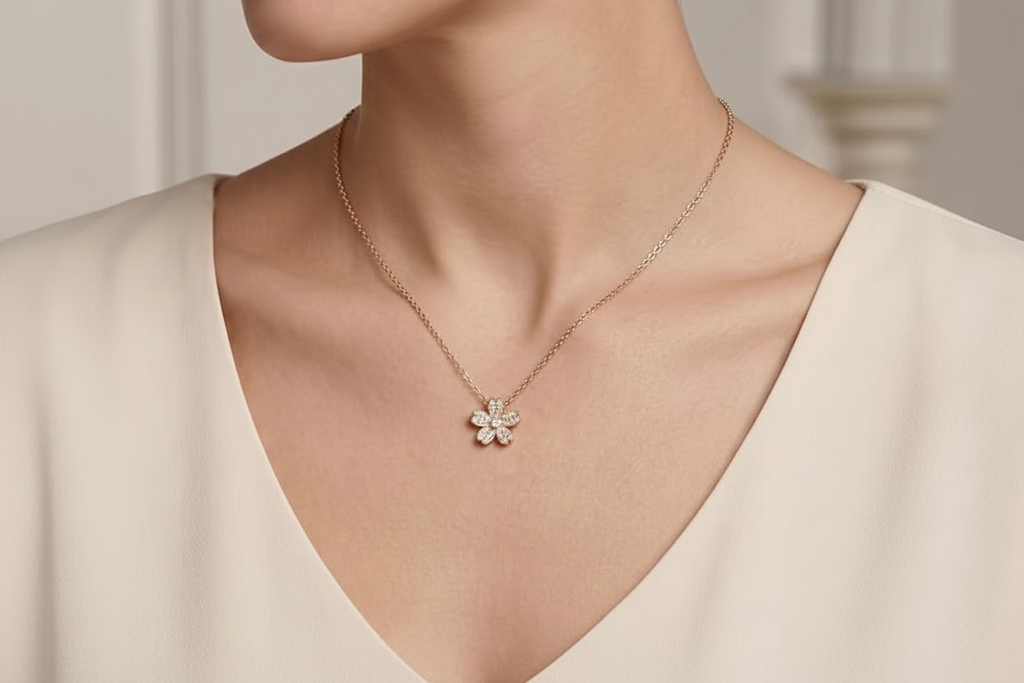 Aura Bloom Diamond Necklace