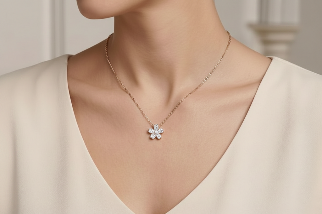 Aura Bloom Diamond Necklace