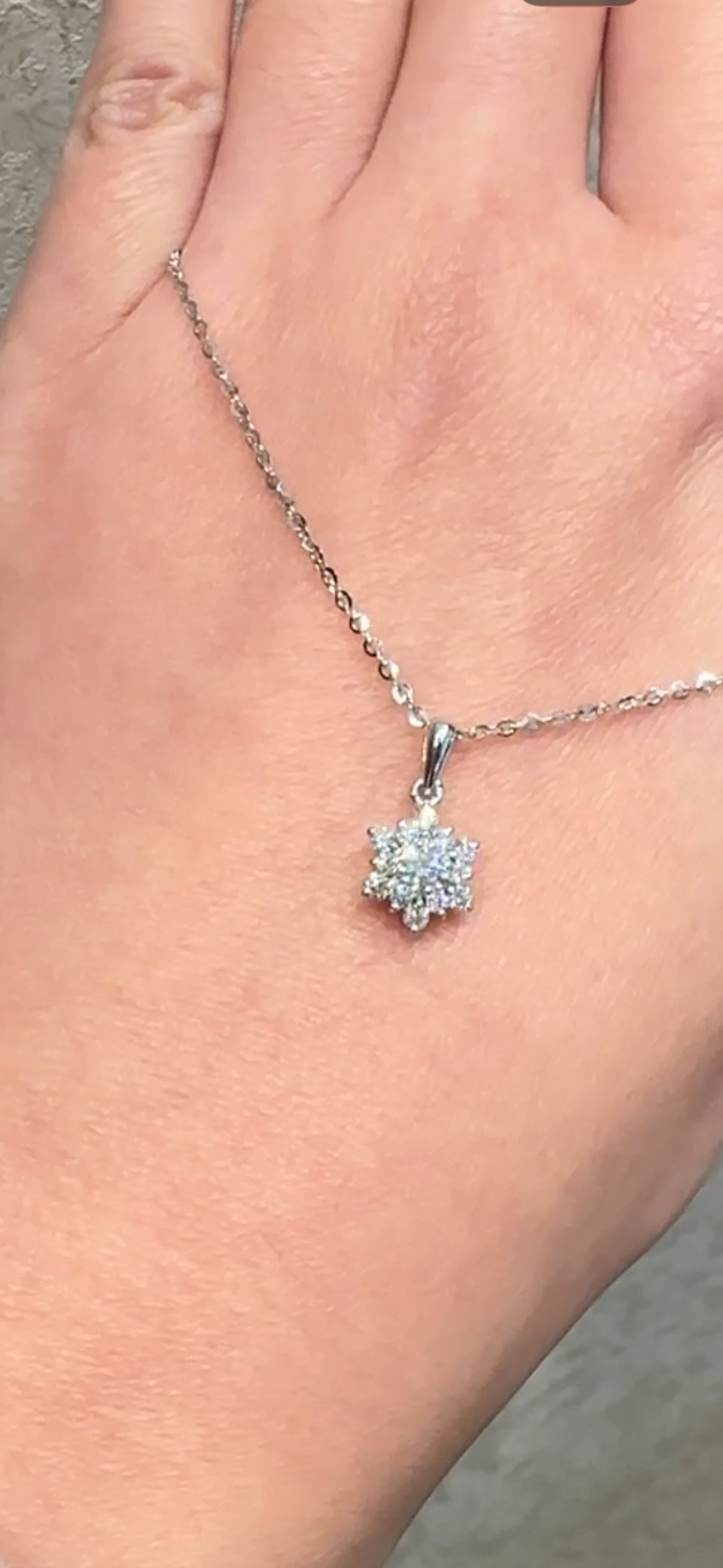 Icy Petal Diamond Necklace