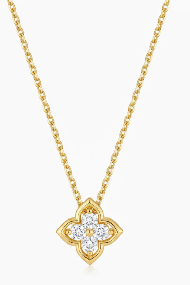 Fortuna Clover Diamond Necklace