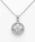 Fortuna Clover Embrasse Diamond Necklace