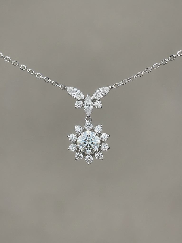 Gardenia Diamond Necklace