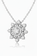 Icy Petal Large Diamond Necklace -Luxury Edition