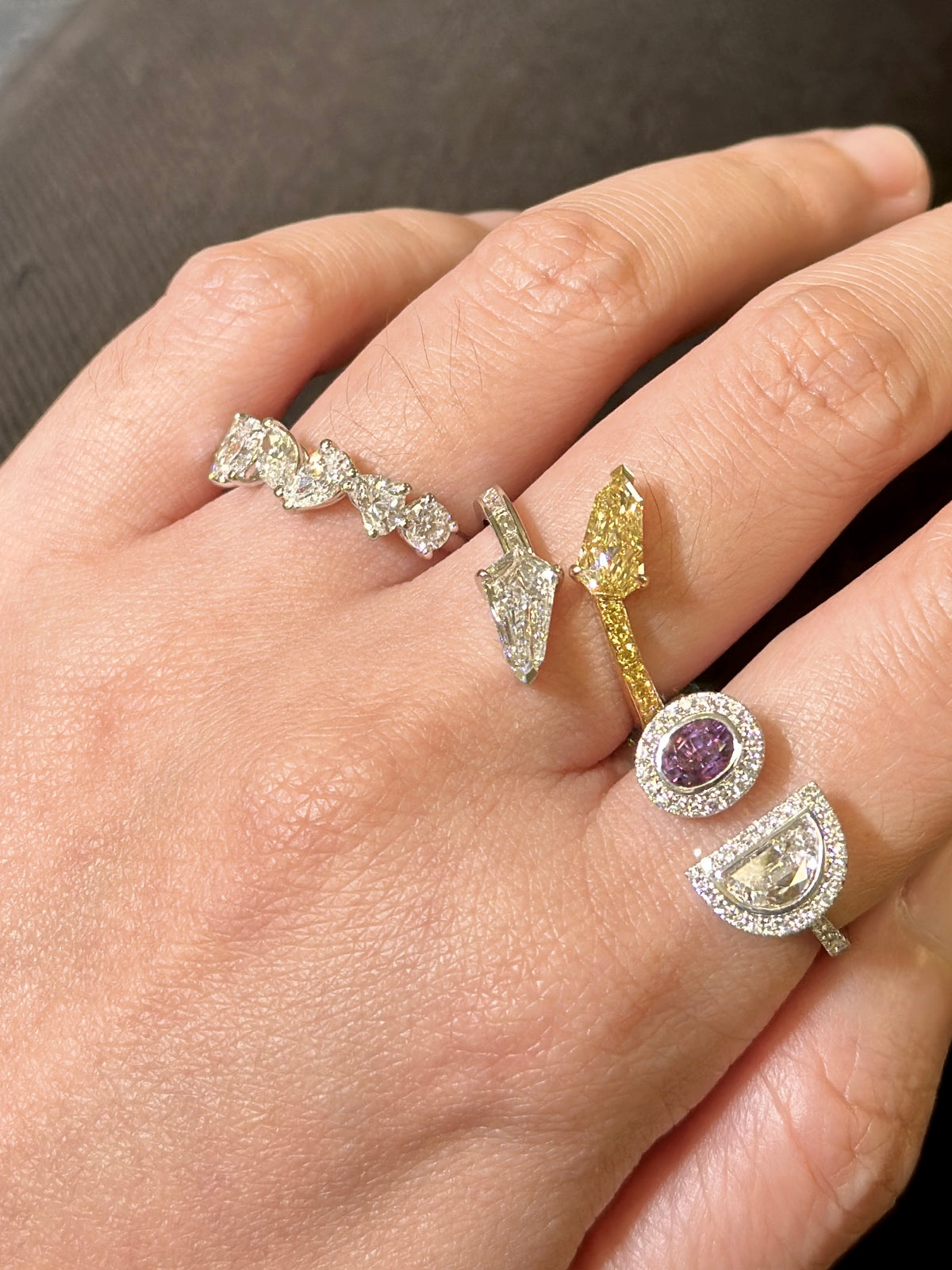 Twin Serpenti Diamond Ring
