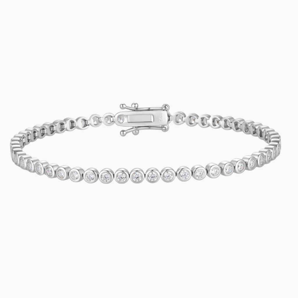 Donna Bezel Set Round Brilliant Diamond Bracelet