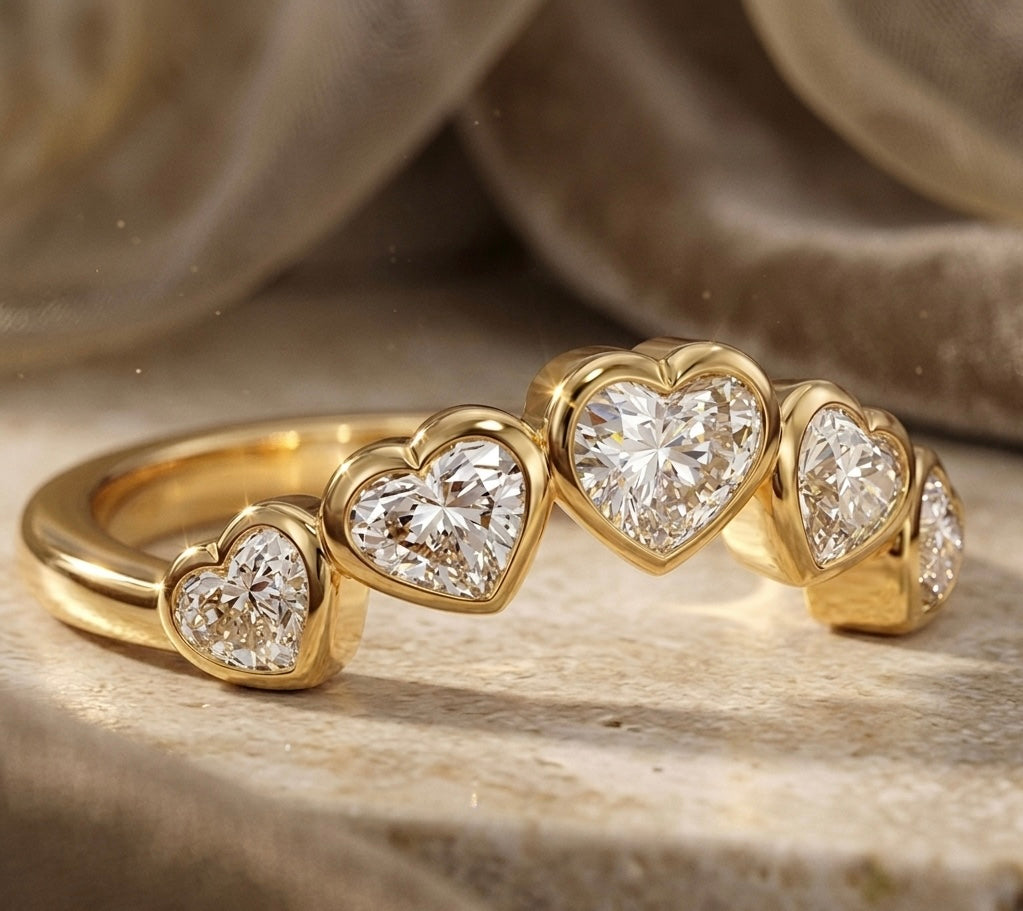Love Enchanted Heart Shaped Bezel Ring