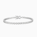 Donna Bezel Set  Heart Shaped Diamond Bracelet