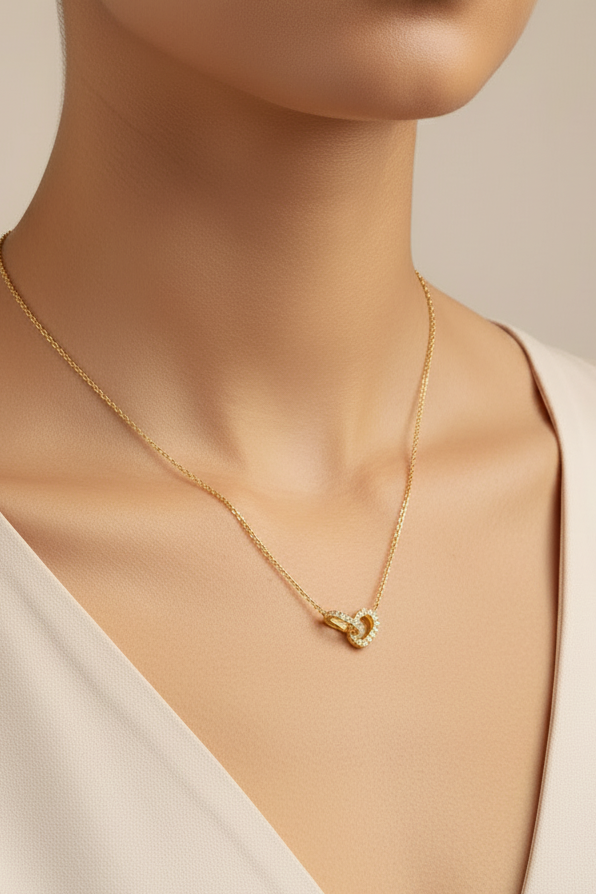 Love Lock Diamond Pendant