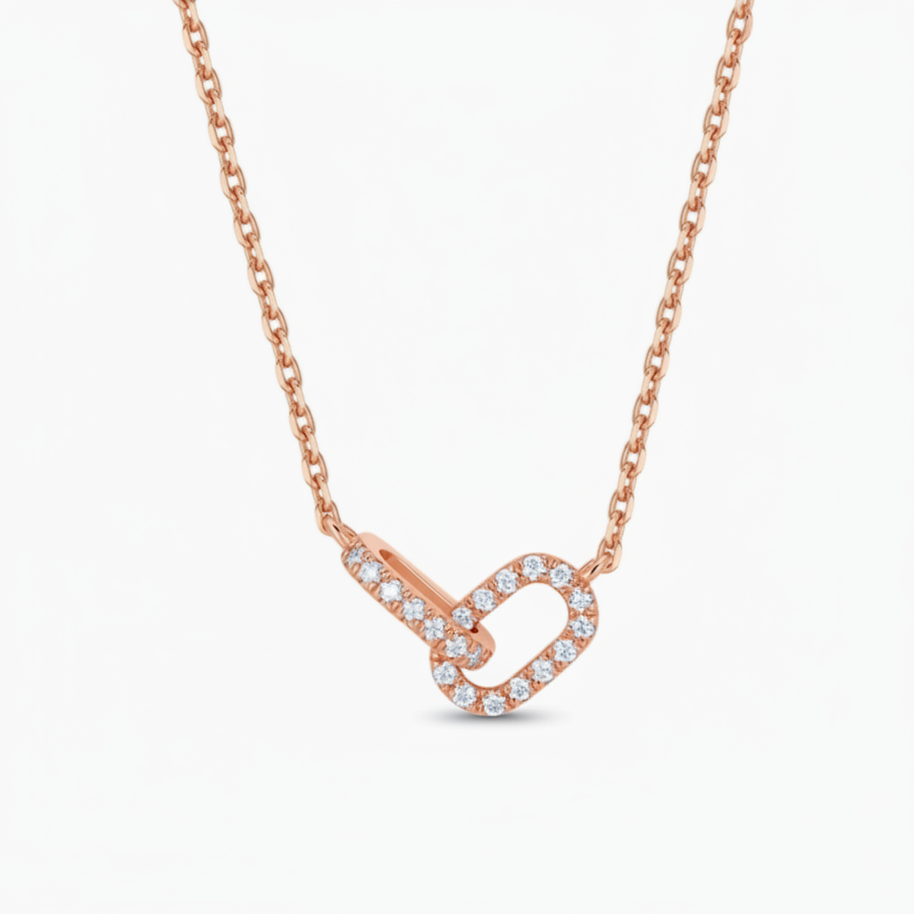 Love Lock Diamond Pendant