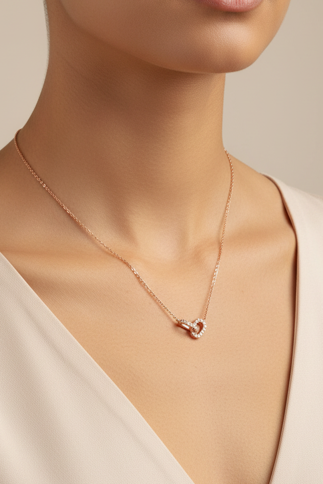 Love Lock Diamond Pendant