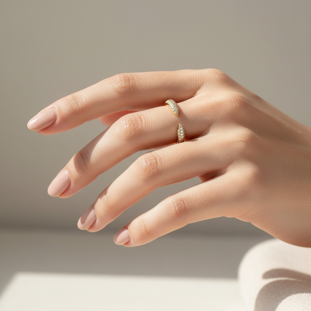 Eveline Diamond Open Ring