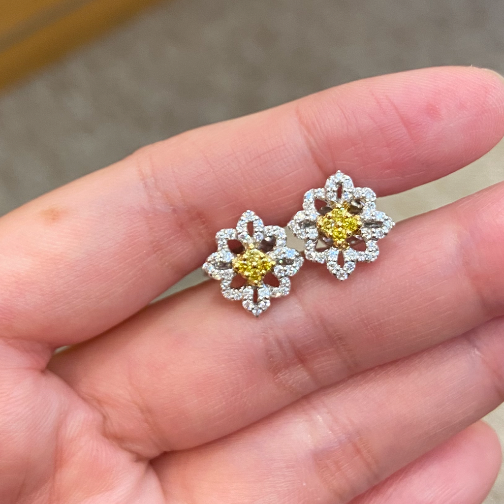 Tuscan Sun Totem Diamond Earrings