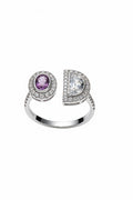 OD Purple Sapphire and Diamond Ring