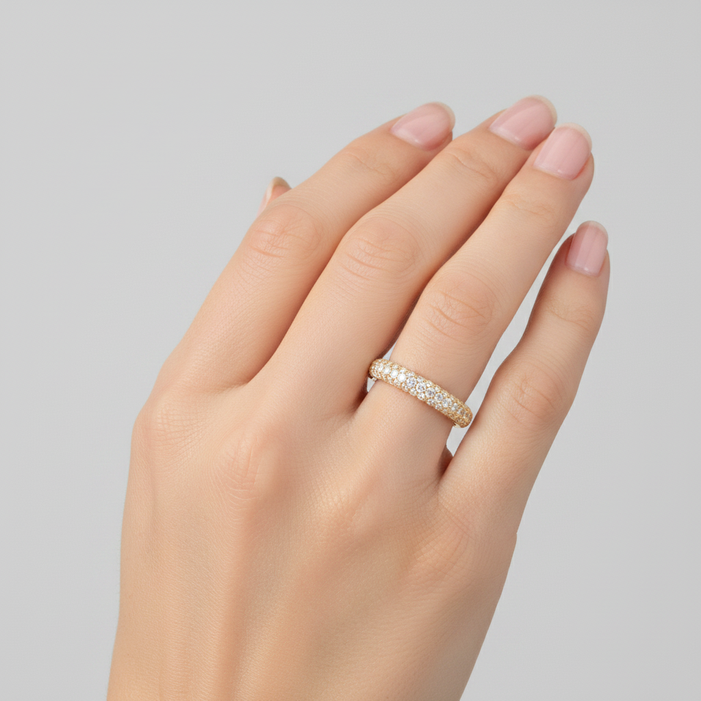 Eveline Half Diamond Ring