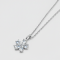 Aura Bloom Pear Shaped Diamond Necklace — centred square product image
