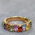 Palette Emerald cut Sapphire Ring — centred square product image