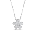 Aura Bloom Diamond Necklace — centred square product image