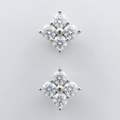 Fortuna Clover Diamond Earrings — centred square product image